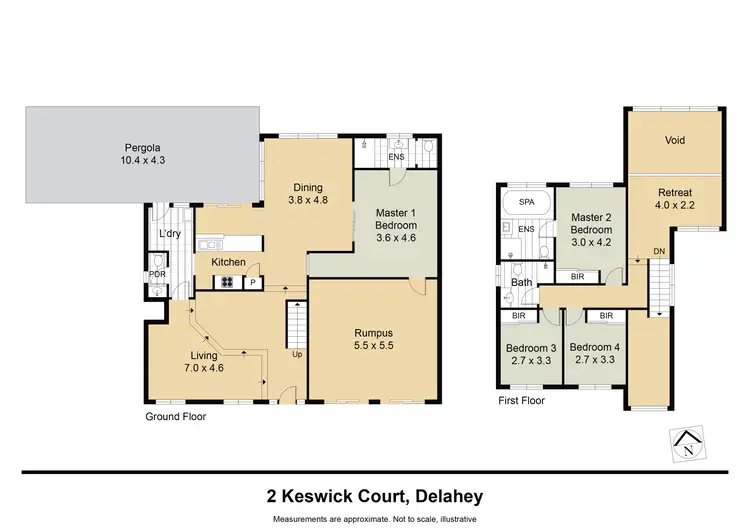 Floorplan of Homely house listing, 2 Keswick Ct, Delahey VIC 3037
