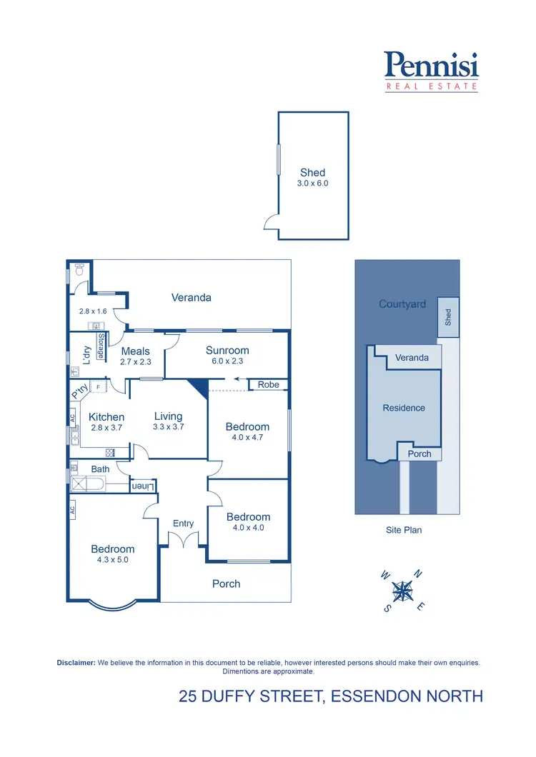 Floorplan of Homely house listing, 25 Duffy Street, Essendon North VIC 3041