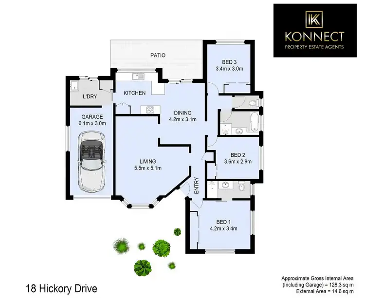 Floorplan of Homely house listing, 18 Hickory Dr, Narangba QLD 4504