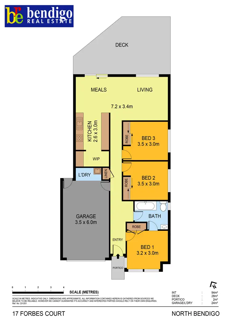 Floorplan of Homely house listing, 17 Forbes Ct, North Bendigo VIC 3550