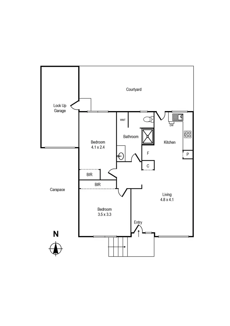 Floorplan of Homely house listing, 2/17 Bourke St, Mentone VIC 3194