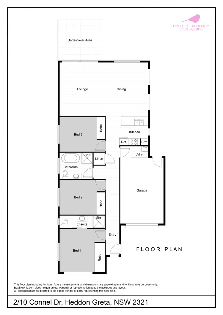 Floorplan of Homely house listing, 2/10 Connel Dr, Heddon Greta NSW 2321