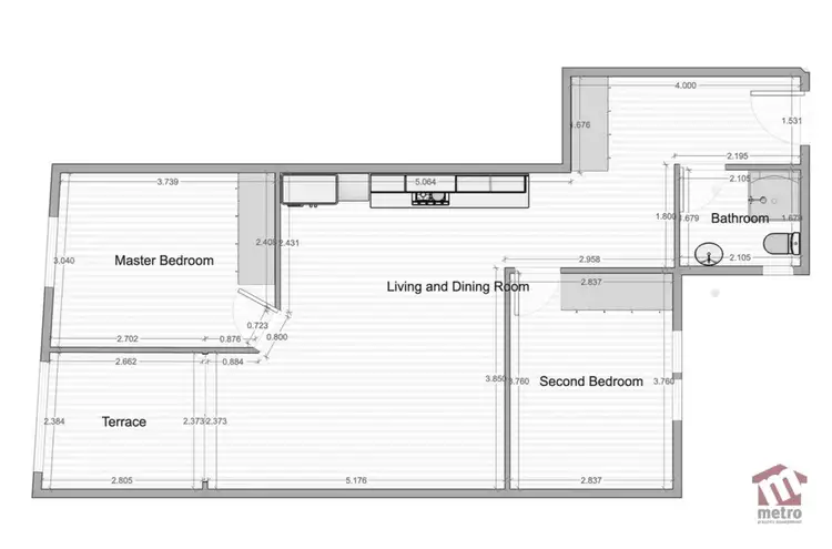 Floorplan of Homely apartment listing, 206/1483-1487 Malvern Road, Glen Iris VIC 3146