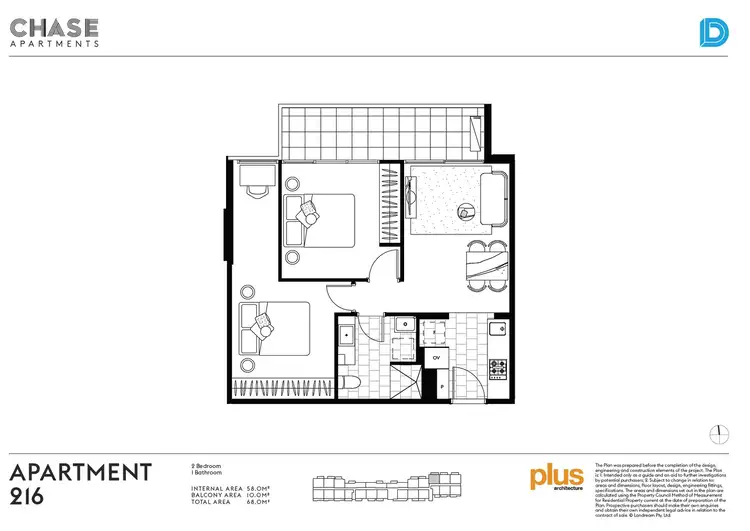 Floorplan of Homely apartment listing, 216/251 Canterbury Rd, Forest Hill VIC 3131