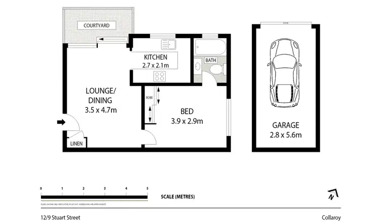 Floorplan of Homely apartment listing, 12/9 Stuart Street, Collaroy NSW 2097