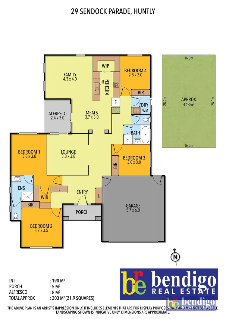 Floorplan of Homely house listing, 29 Sendock Parade, Huntly VIC 3551