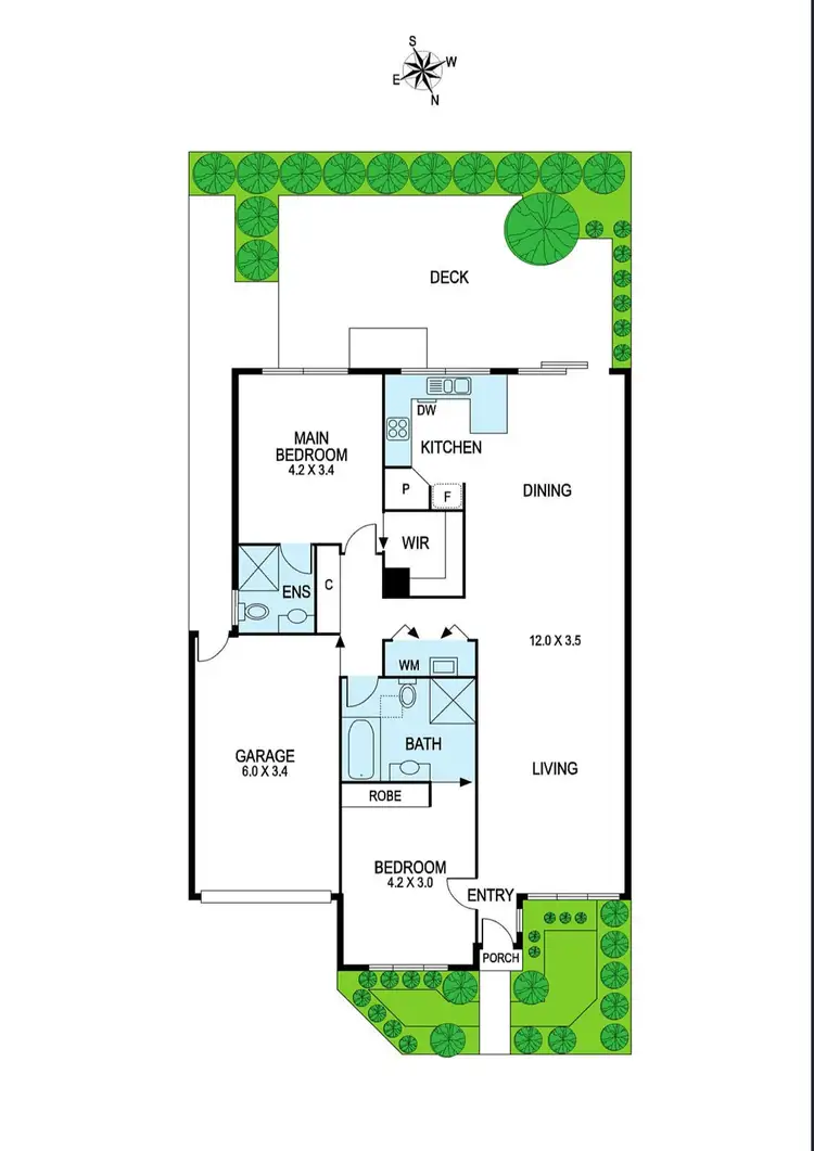 Floorplan of Homely unit listing, 3/110-112 Neville St, Carnegie VIC 3163