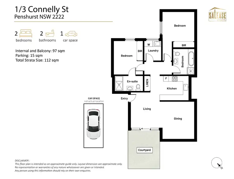 Floorplan of Homely apartment listing, 1/3 Connelly St, Penshurst NSW 2222