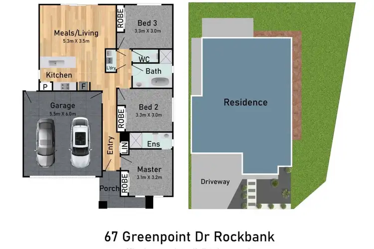 Floorplan of Homely house listing, 67 Greenpoint Dr, Rockbank VIC 3335