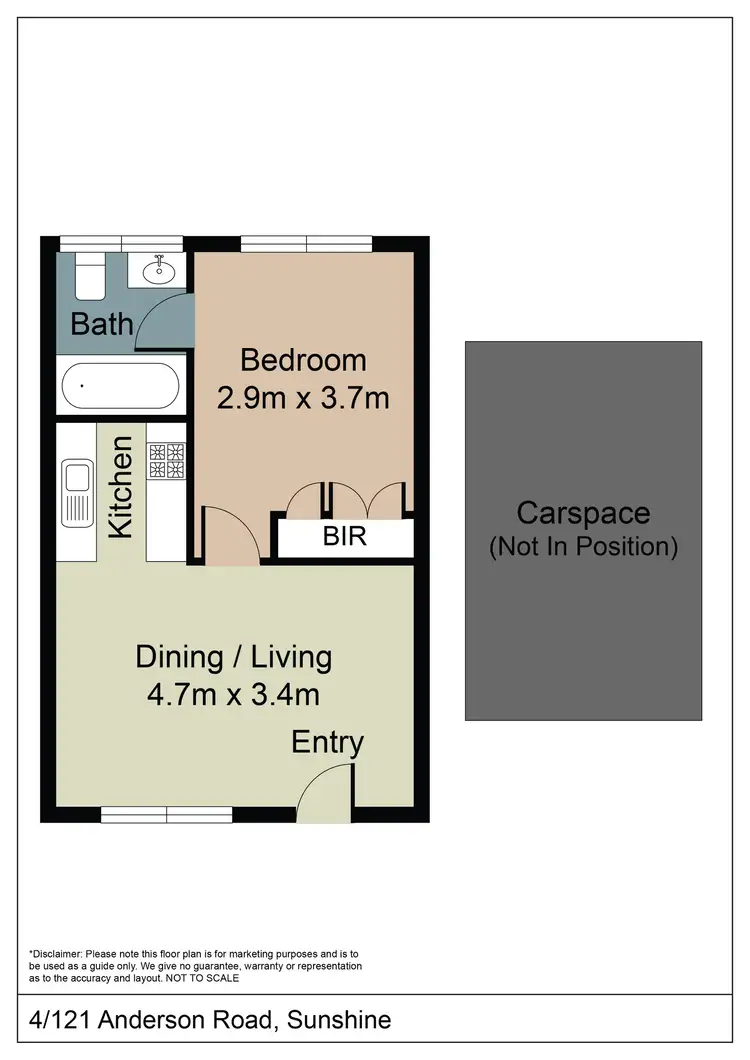 Floorplan of Homely apartment listing, 4/121 Anderson Rd, Albion VIC 3020
