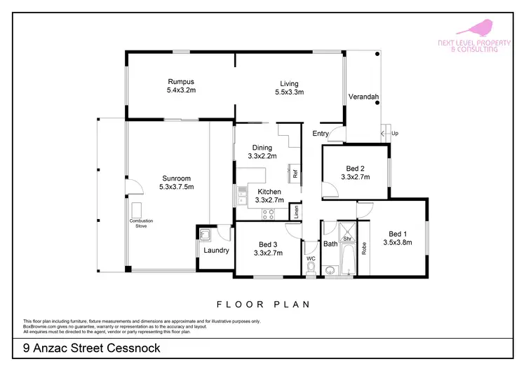 Floorplan of Homely house listing, 9 Anzac Ave, Cessnock NSW 2325