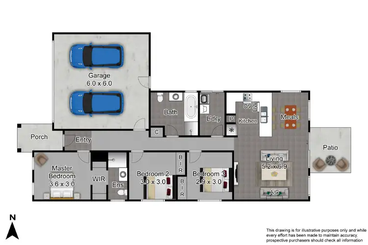 Floorplan of Homely house listing, 20 Glen Drouitt Dr, Caroline Springs VIC 3023