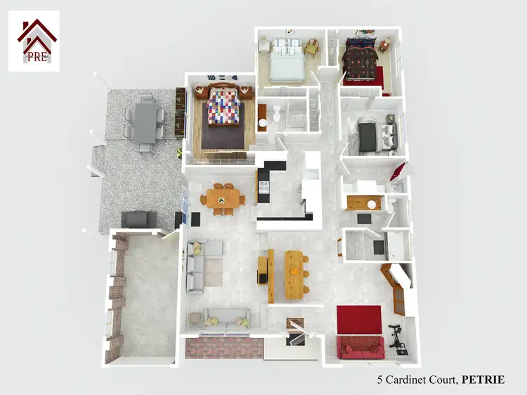 Floorplan of Homely house listing, 5 Cardinet Ct, Petrie QLD 4502