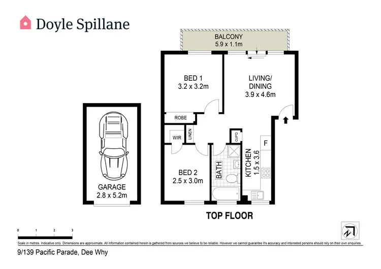 Floorplan of Homely apartment listing, 9/139 Pacific Parade, Dee Why NSW 2099