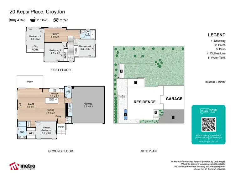 Floorplan of Homely house listing, 20 Kepsi Place, Croydon VIC 3136