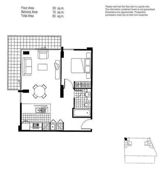 Floorplan of Homely apartment listing, 102/15 Caravel Ln, Docklands VIC 3008