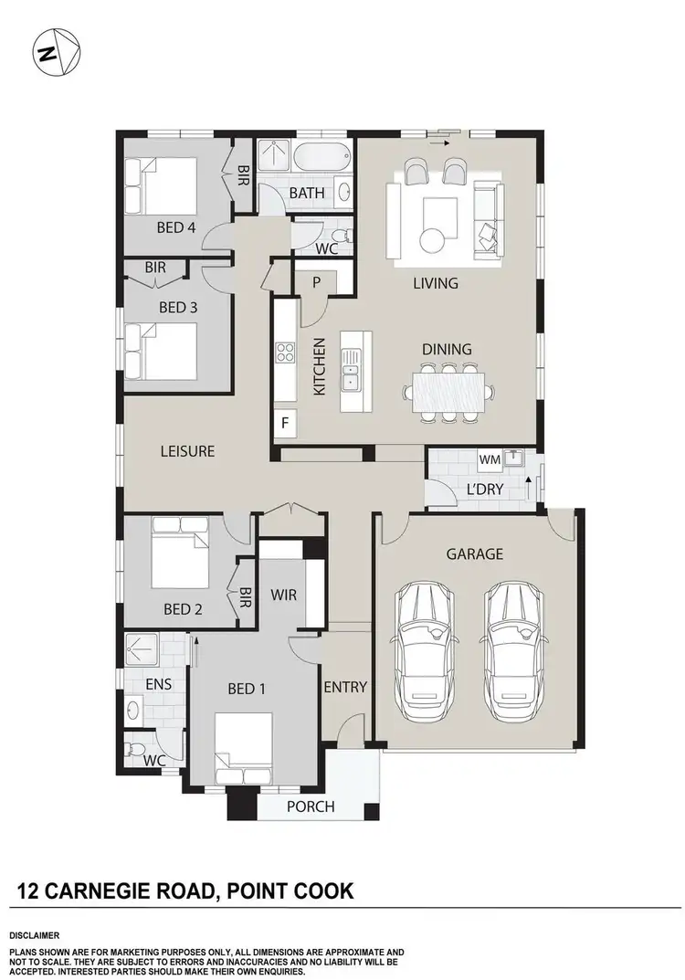 Floorplan of Homely house listing, 12 Carnegie Rd, Point Cook VIC 3030