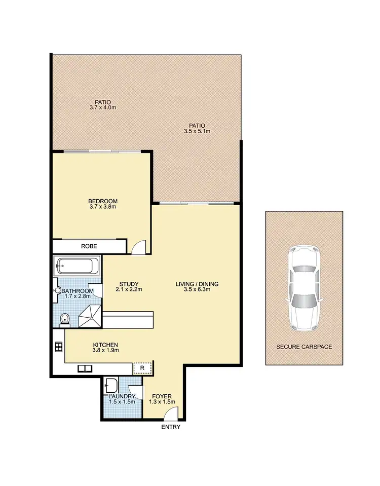 Floorplan of Homely unit listing, G05/3-11 Orara Street, Waitara NSW 2077