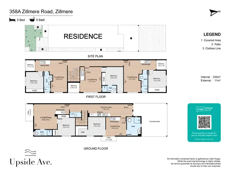 Floorplan of Homely unit listing, 358A Zillmere Road, Zillmere QLD 4034