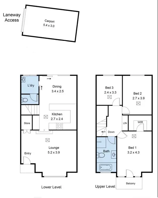 Floorplan of Homely townhouse listing, 8/12-19 Ridgway Ct, Wynn Vale SA 5127