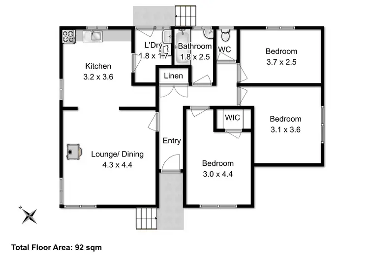 Floorplan of Homely house listing, 29 Calvert Cres, Herdsmans Cove TAS 7030