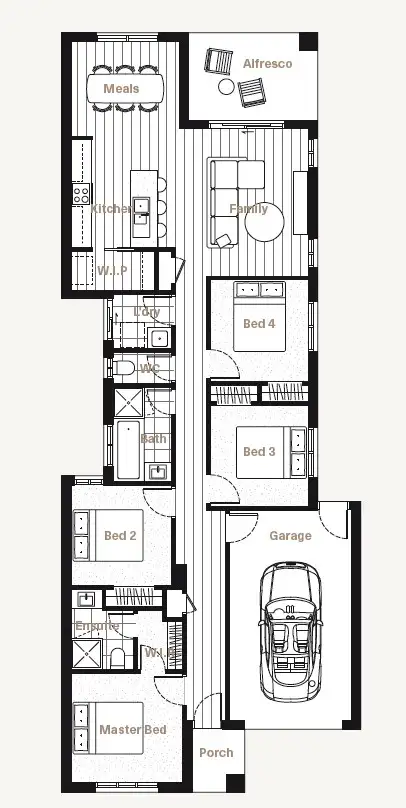 Floorplan of Homely house listing, 12 Wildcherry Street, Fraser Rise VIC 3336