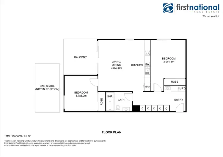 Floorplan of Homely apartment listing, 505/20 Hepburn Rd, Doncaster VIC 3108