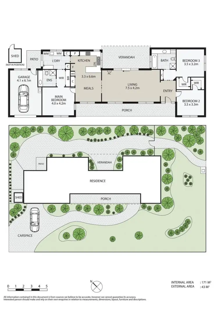 Floorplan of Homely house listing, 1 Clematis Ct, Langwarrin VIC 3910