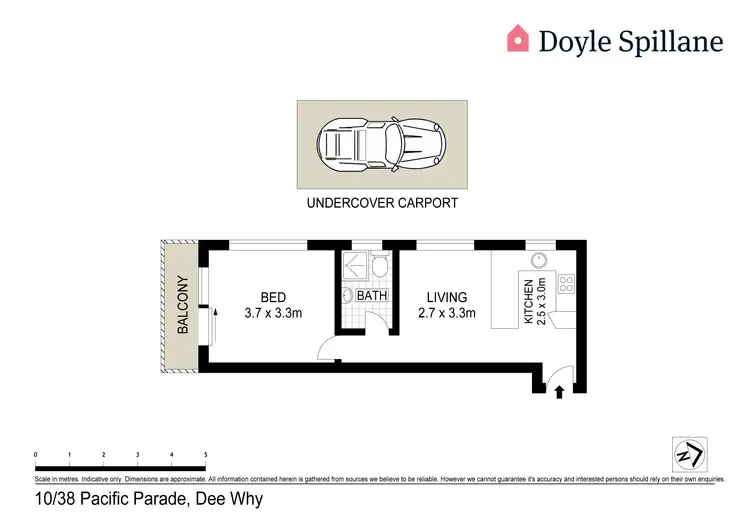 Floorplan of Homely unit listing, 10/38 Pacific Parade, Dee Why NSW 2099
