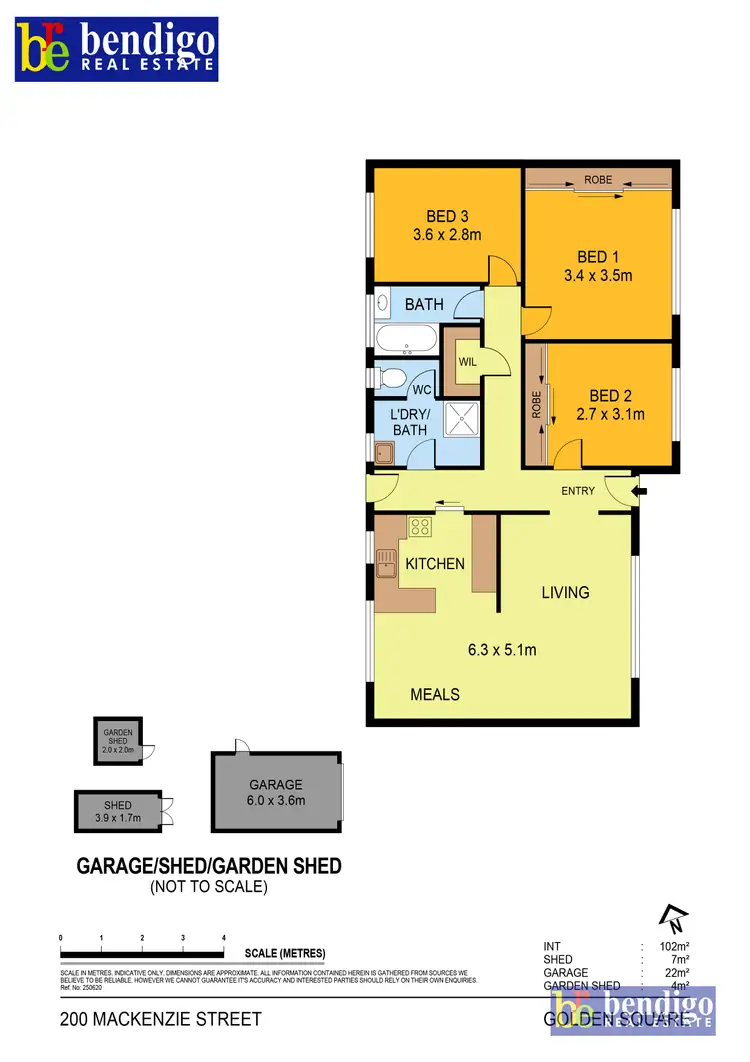Floorplan of Homely house listing, 200 MacKenzie St, Golden Square VIC 3555