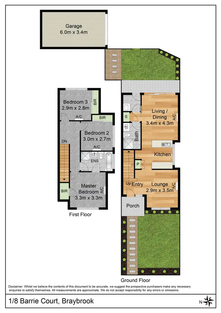 Floorplan of Homely townhouse listing, 6-8 Barrie Ct, Braybrook VIC 3019