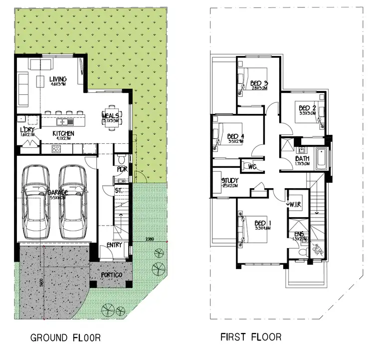 Floorplan of Homely townhouse listing, 2 Divine St, Beveridge VIC 3753