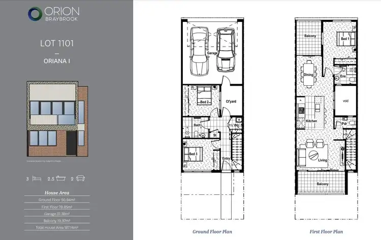 Floorplan of Homely townhouse listing, 3 Basalt Walk, Braybrook VIC 3019