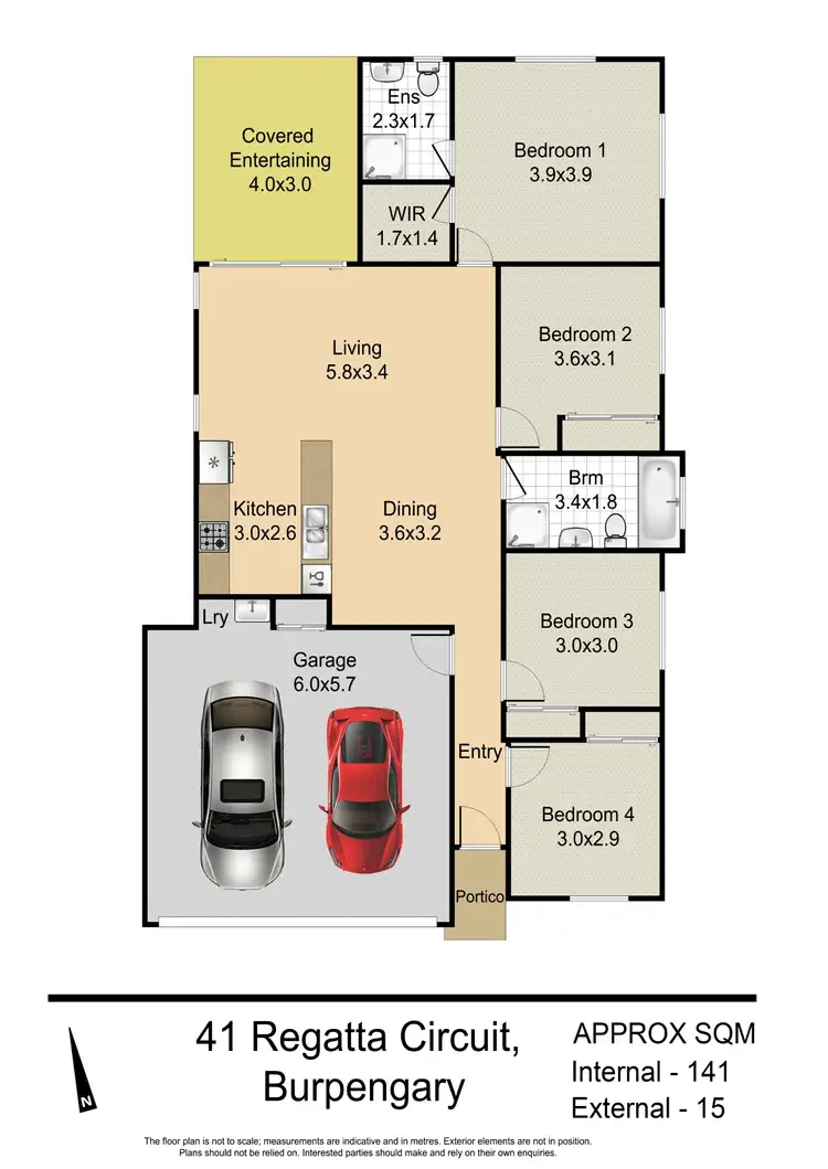 Floorplan of Homely house listing, 41 Regatta Circuit, Burpengary QLD 4505