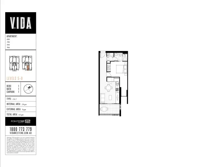 Floorplan of Homely apartment listing, 906/21 Buchanan St, West End QLD 4101