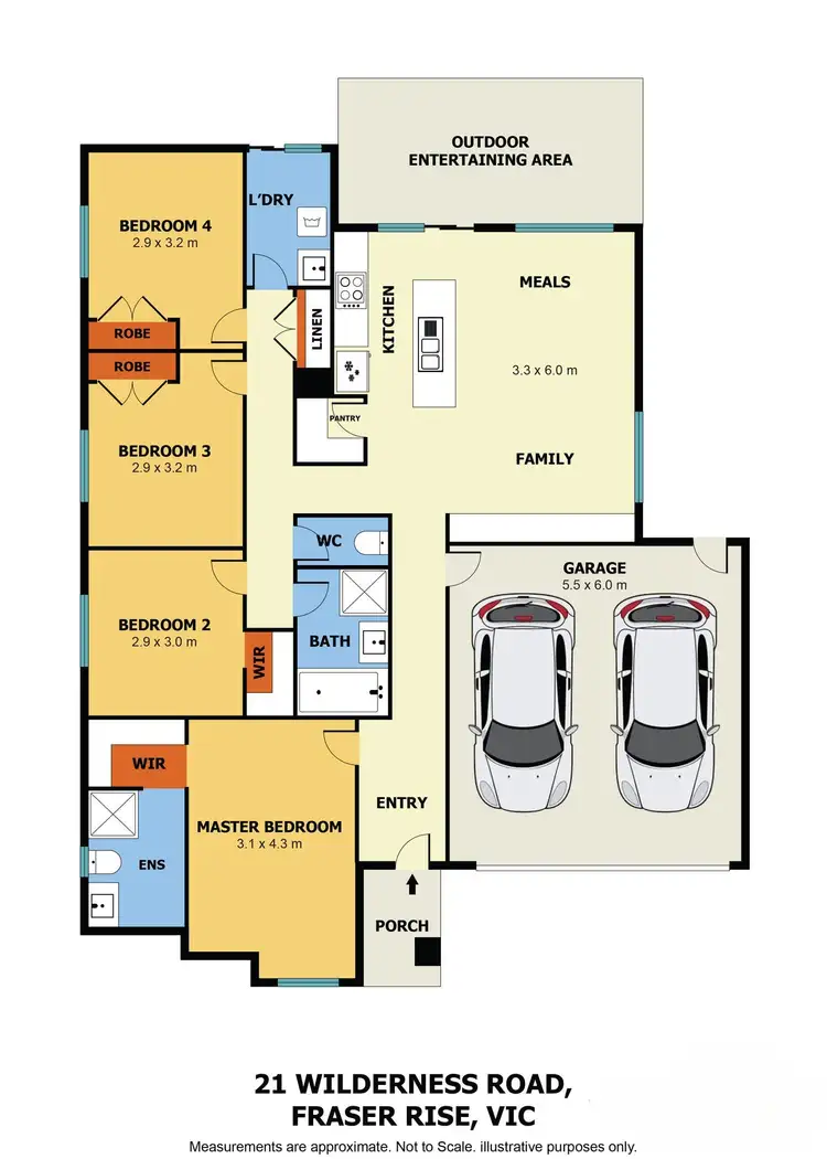 Floorplan of Homely house listing, 21 Wilderness Rd, Fraser Rise VIC 3336