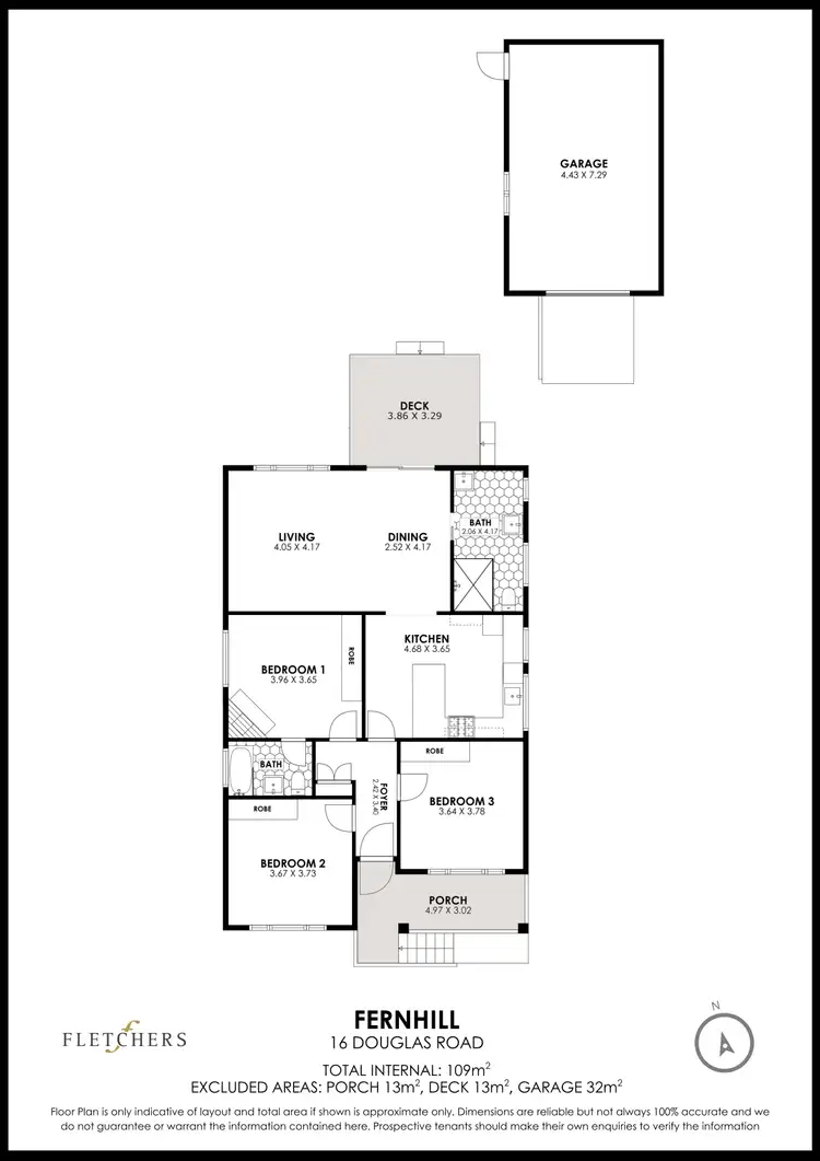 Floorplan of Homely house listing, 16 Douglas Rd, Fernhill NSW 2519