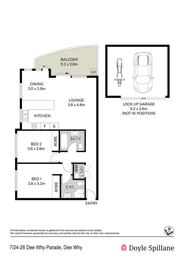 Floorplan of Homely apartment listing, 7/24-26 Dee Why Parade, Dee Why NSW 2099