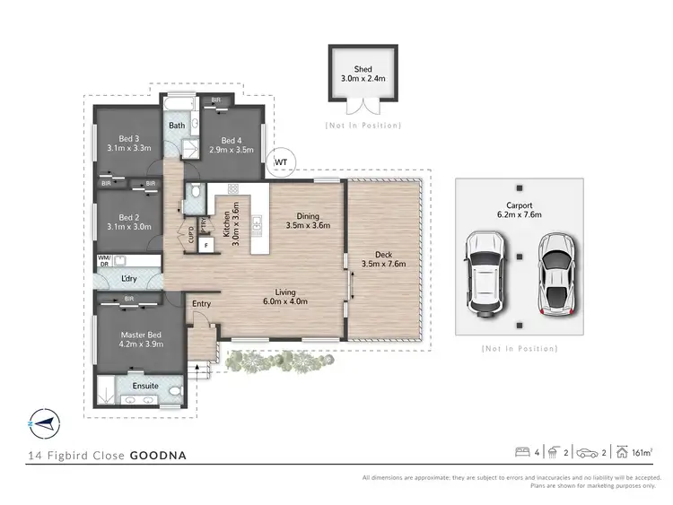 Floorplan of Homely house listing, 14 Figbird Cl, Goodna QLD 4300