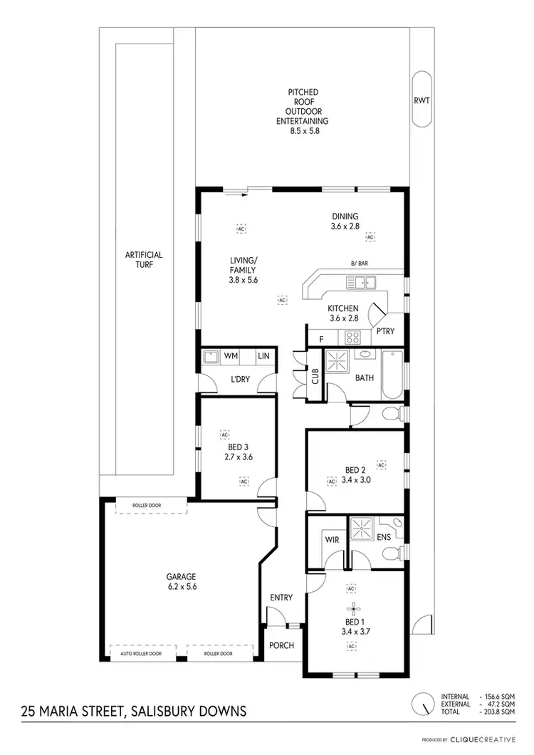 Floorplan of Homely house listing, 25 Maria St, Salisbury Downs SA 5108