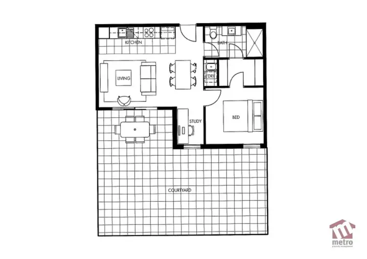Floorplan of Homely apartment listing, 6/95 Janefield Drive, Bundoora VIC 3083