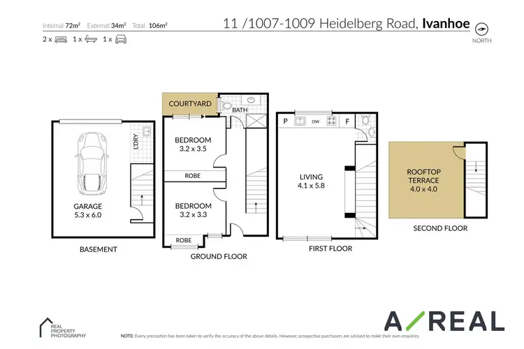 Floorplan of Homely townhouse listing, 11/1007-1009 Heidelberg Road, Ivanhoe VIC 3079
