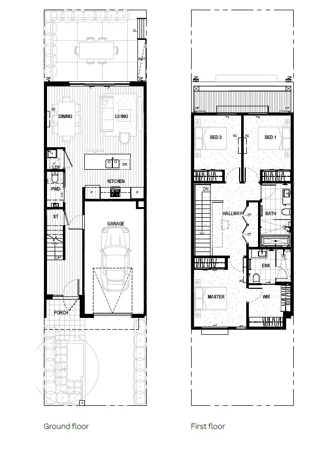 Floorplan of Homely townhouse listing, 32 Bloom Dr, Altona North VIC 3025