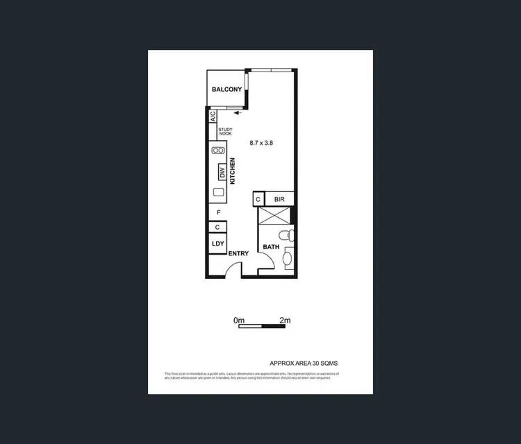 Floorplan of Homely apartment listing, 1106/220 Spencer St, Melbourne VIC 3000