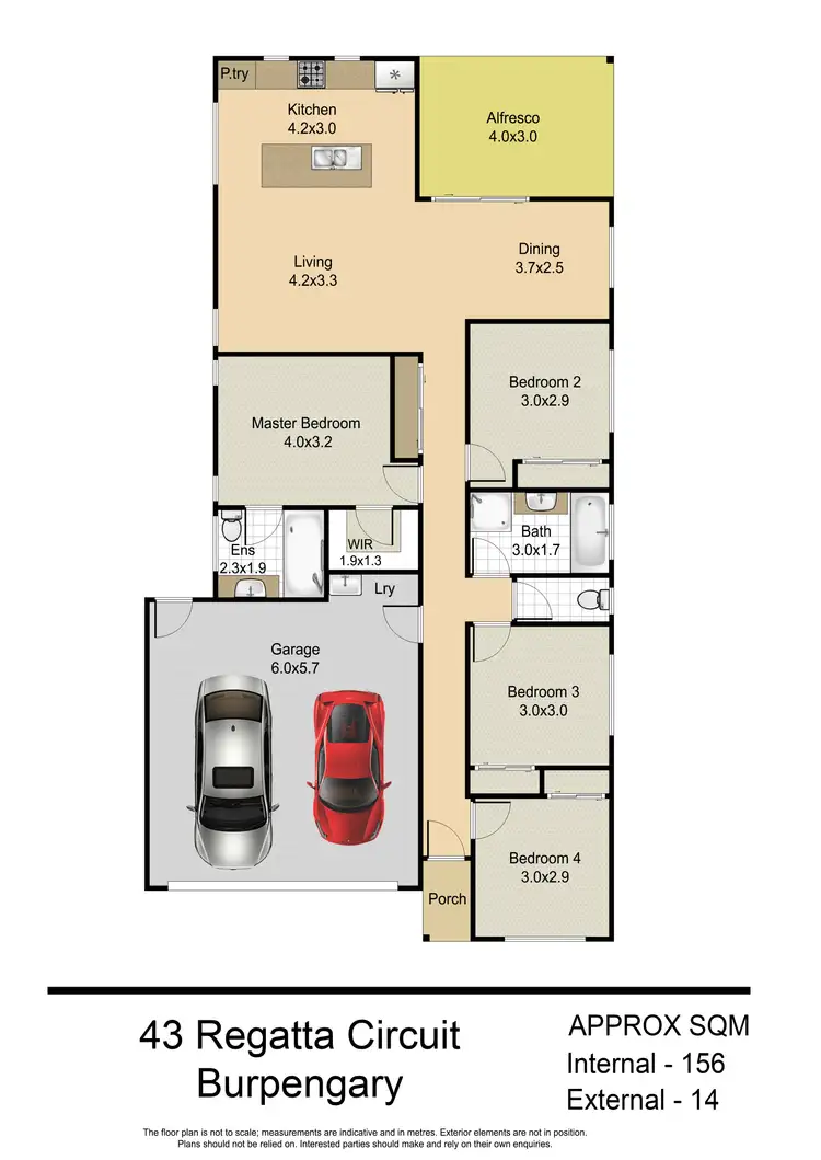 Floorplan of Homely house listing, 43 Regatta Circuit, Burpengary QLD 4505