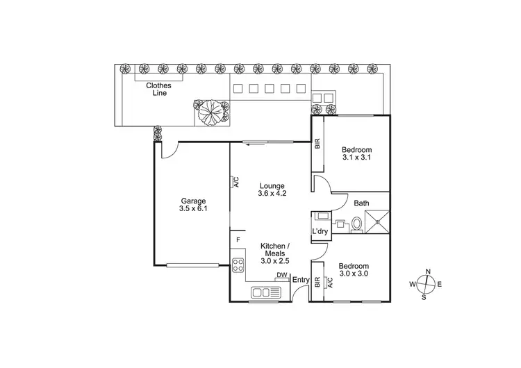 Floorplan of Homely unit listing, 4/50 Danin St, Pascoe Vale VIC 3044