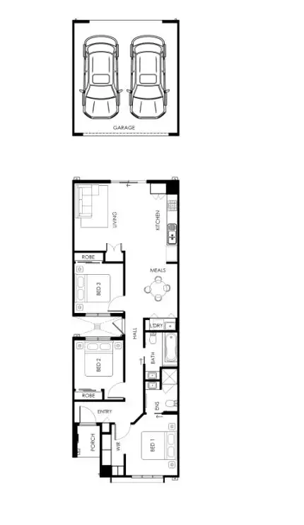 Floorplan of Homely house listing, 74 Leeward Dr, Tarneit VIC 3029