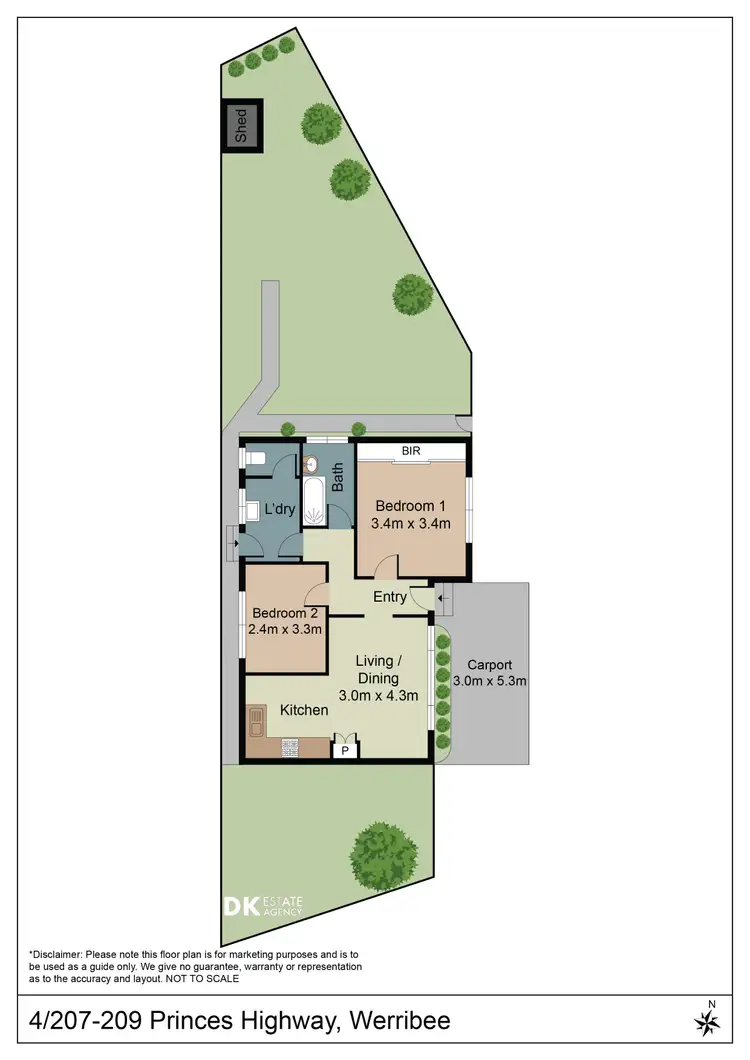 Floorplan of Homely house listing, 4/207 Princes Hwy, Werribee VIC 3030