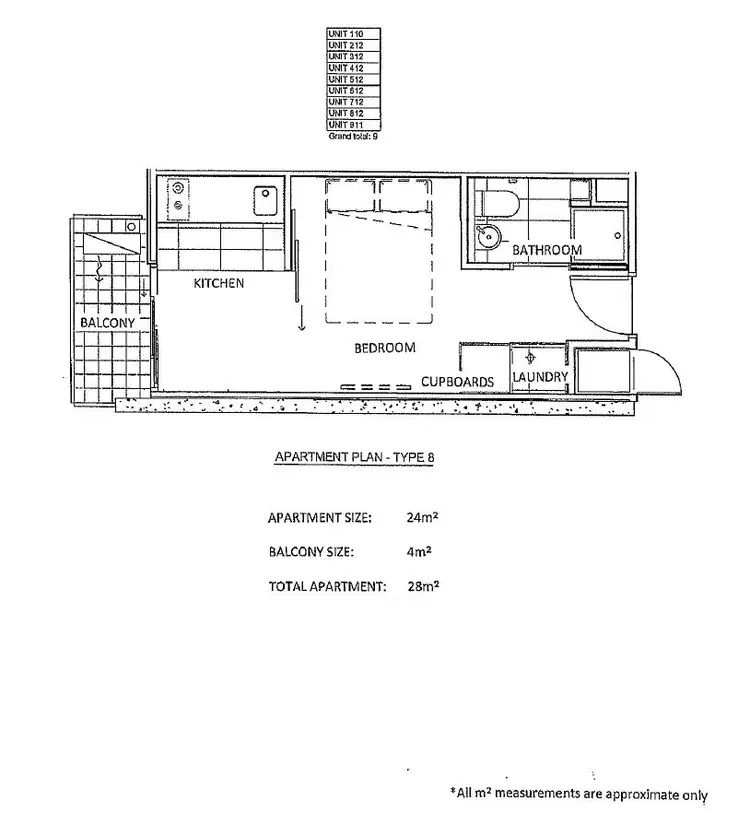 Floorplan of Homely apartment listing, 110/253 Franklin Street, Melbourne VIC 3004