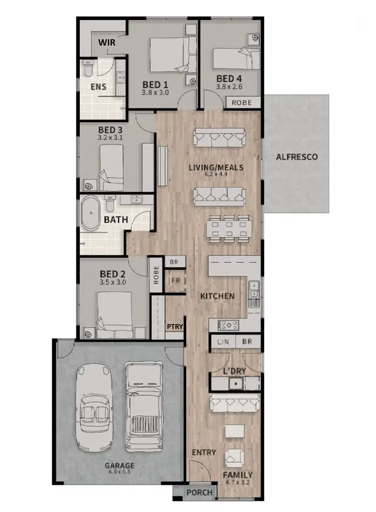 Floorplan of Homely house listing, 5 Snowbasin Court, Pakenham VIC 3810